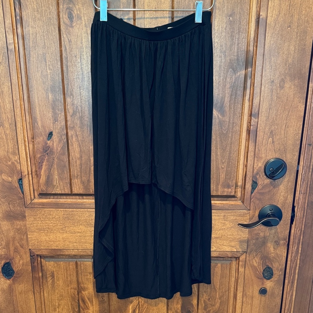 No Boundaries Black Midi Skirt